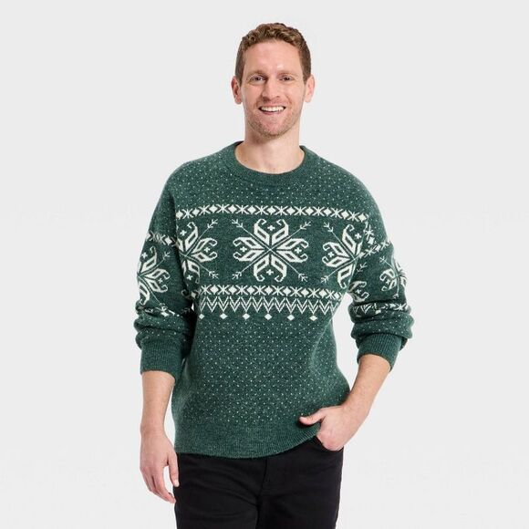 Goodfellow & Co Other - Goodfellow & Co - Men's Fair Isle Sweater - Goodfellow & Co Green L Green